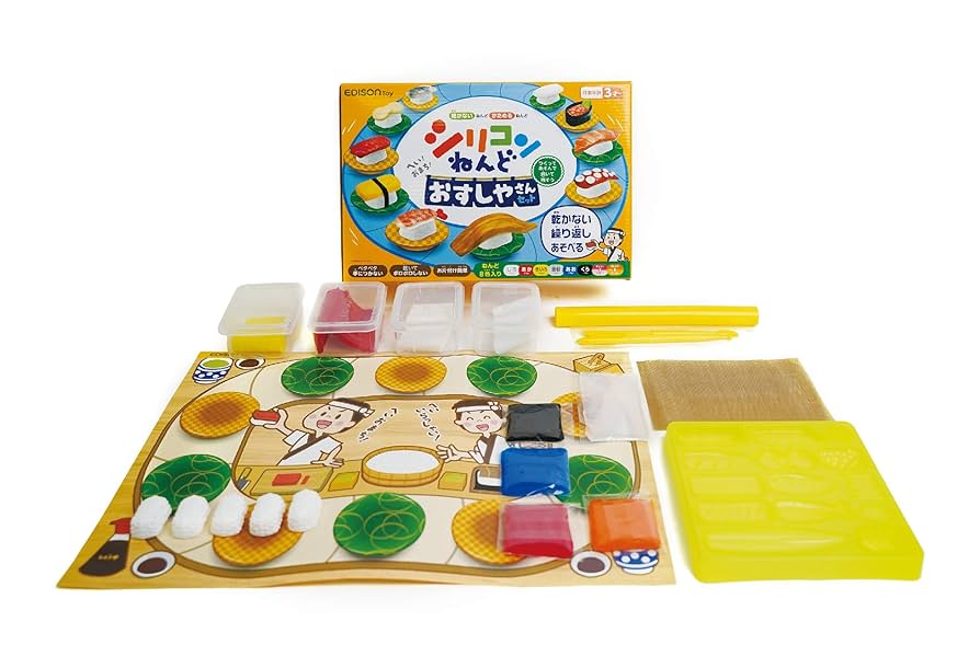 Amazon | エジソン シリコン粘土 おすしやさんセット KJT1045